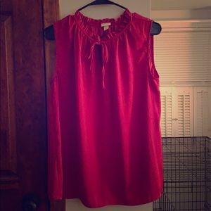 Maroon blouse/tank; size Large